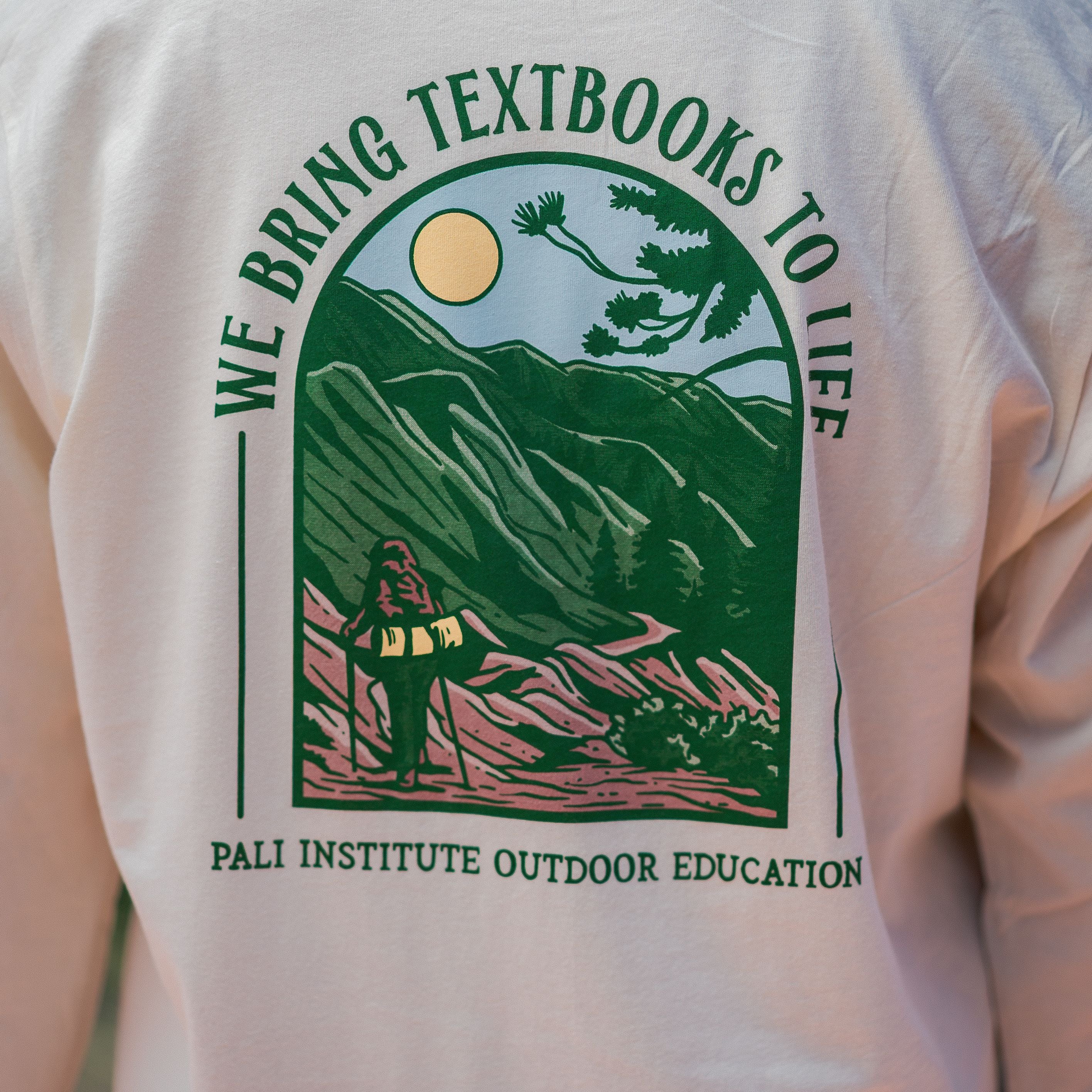 Trailblazing Knowledge in Full Color Long Sleeve Tee