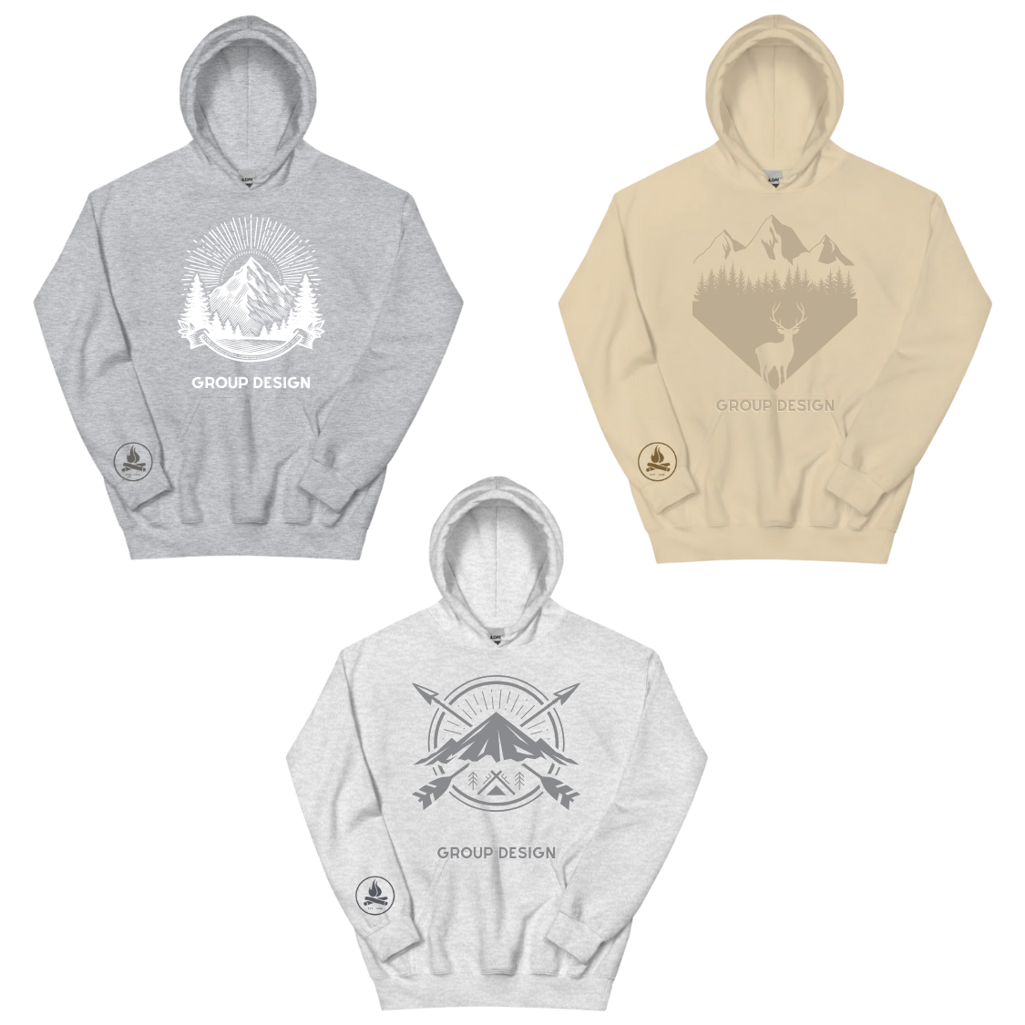 Unisex Customizable Group Hoodies