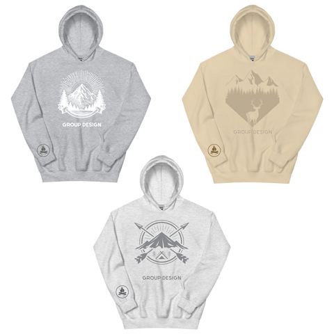 Unisex Customizable Group Hoodies