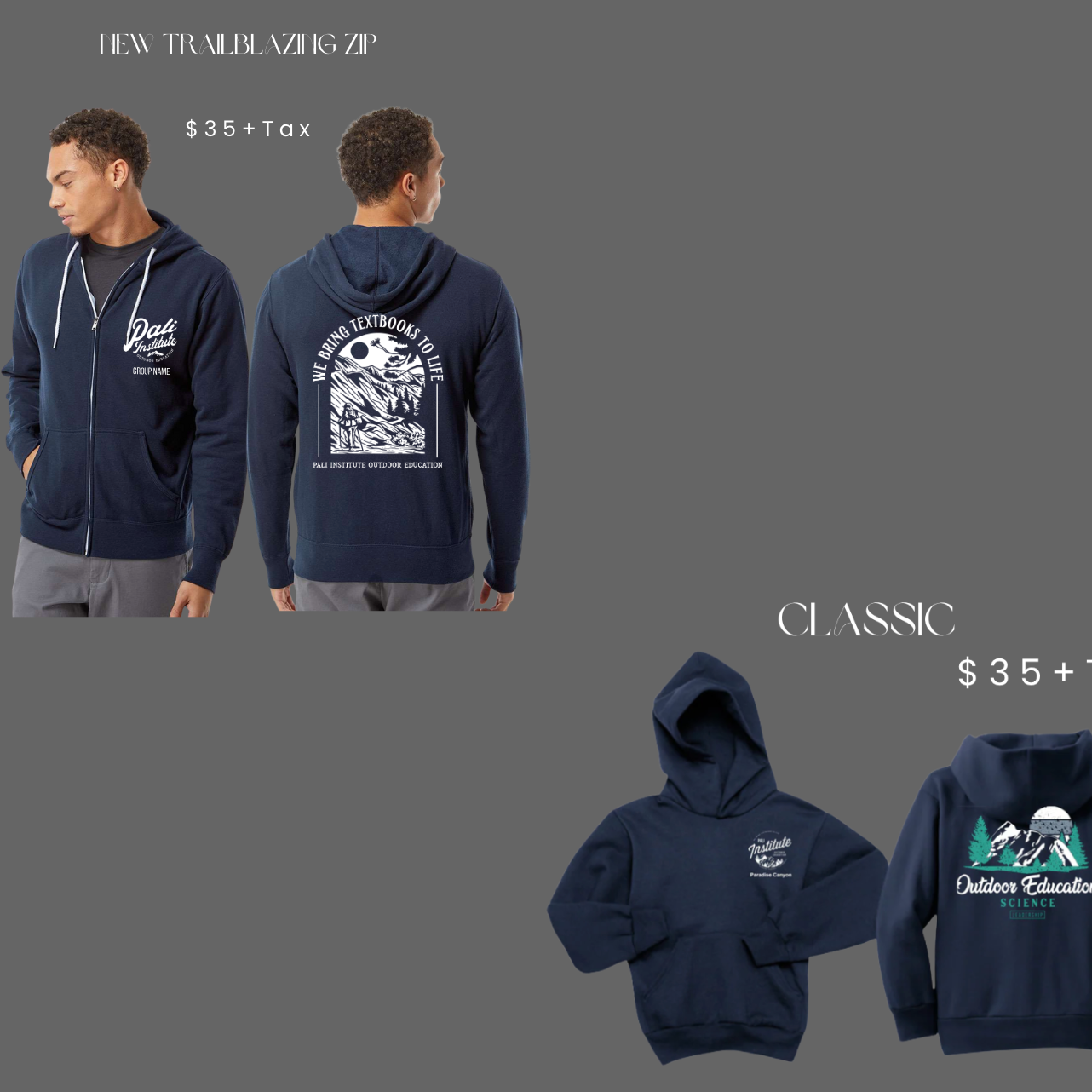 Customized with school name hoodie or zip (BULK)